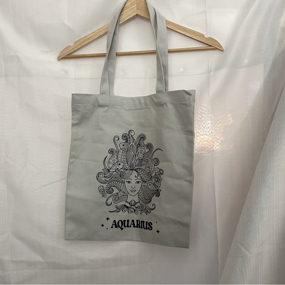 Aquarius Canvas Tote Bag